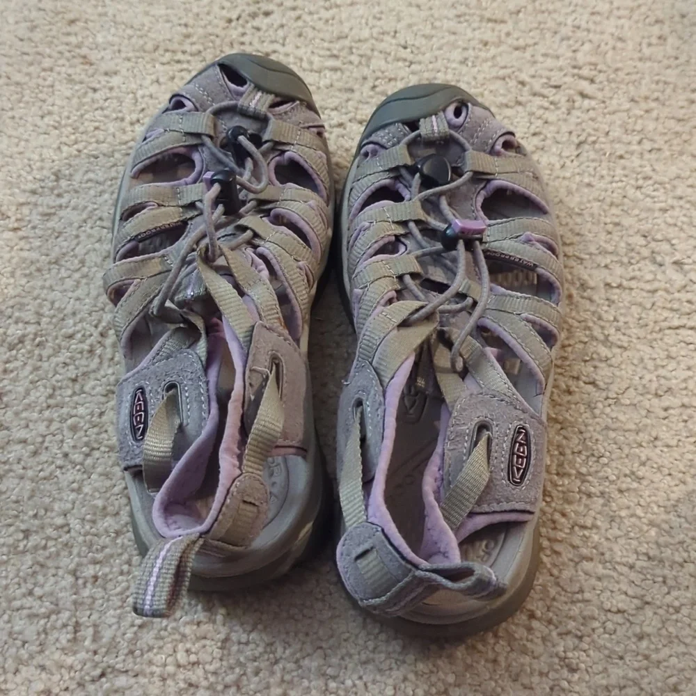 Keen Whisper Outdoor Sport Sandal Size US 7.5 Purple Waterproof Strappy - Picture 5 of 11